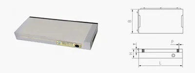 Mandrin Magnétique Permanent en Acier Rectangulaire