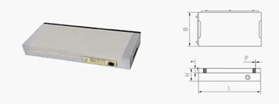 Mandrin Magnétique Permanent en Acier Rectangulaire