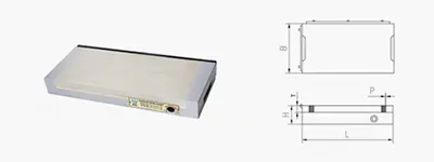 Mandrin Magnétique Permanent en Acier Rectangulaire