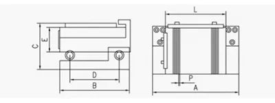 Mandrin Magnétique Permanent en Acier Rectangulaire