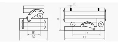 Mandrin Magnétique Permanent en Acier Rectangulaire